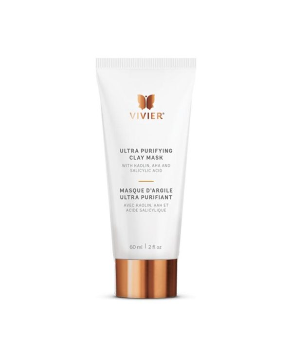 a tube of Ultra Purifying Clay Mask on a white background.